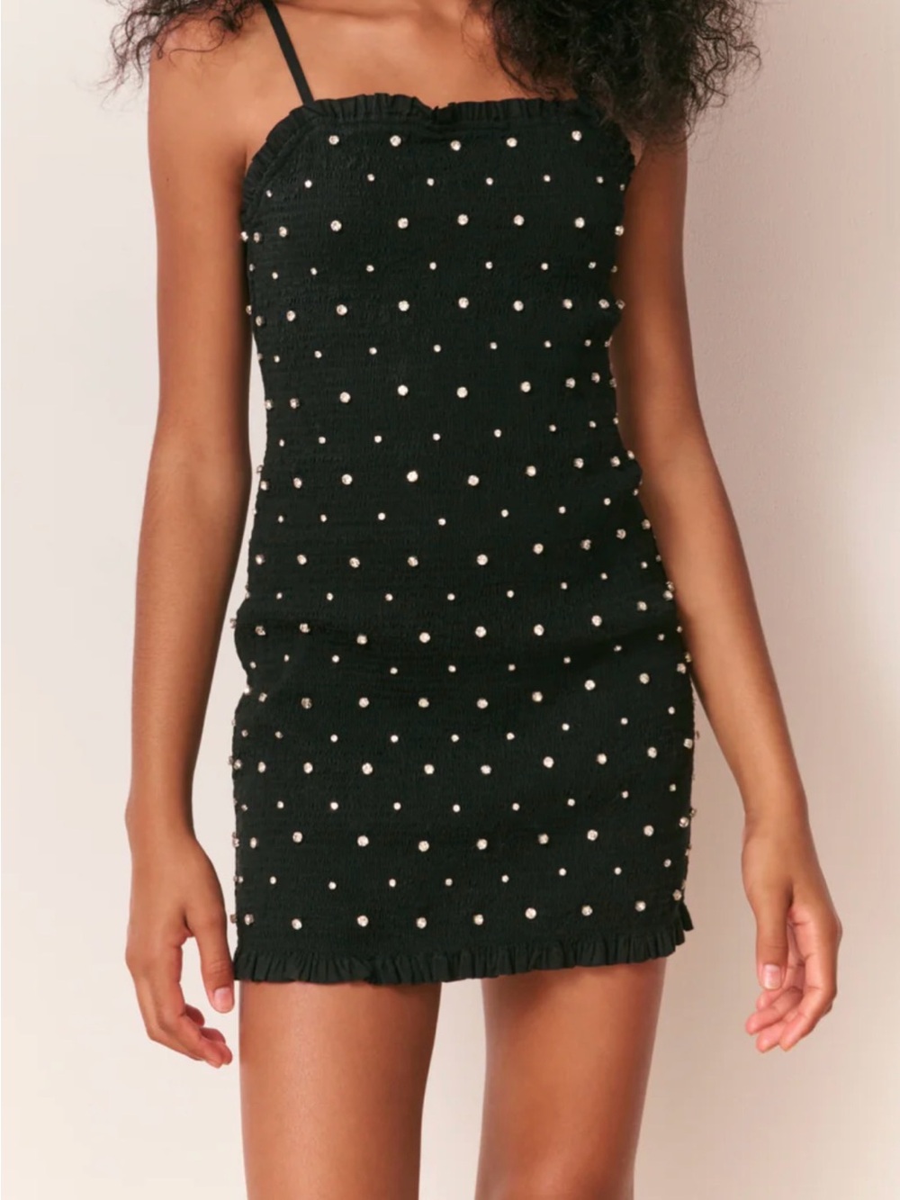 LoveShackFancy Girls Marcado Smocked Rhinestone Dress